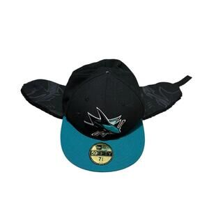 San Jose Sharks Winter Cap Hat 73/8 NHL New Era Men’s